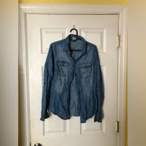 Jean long sleeve shirt